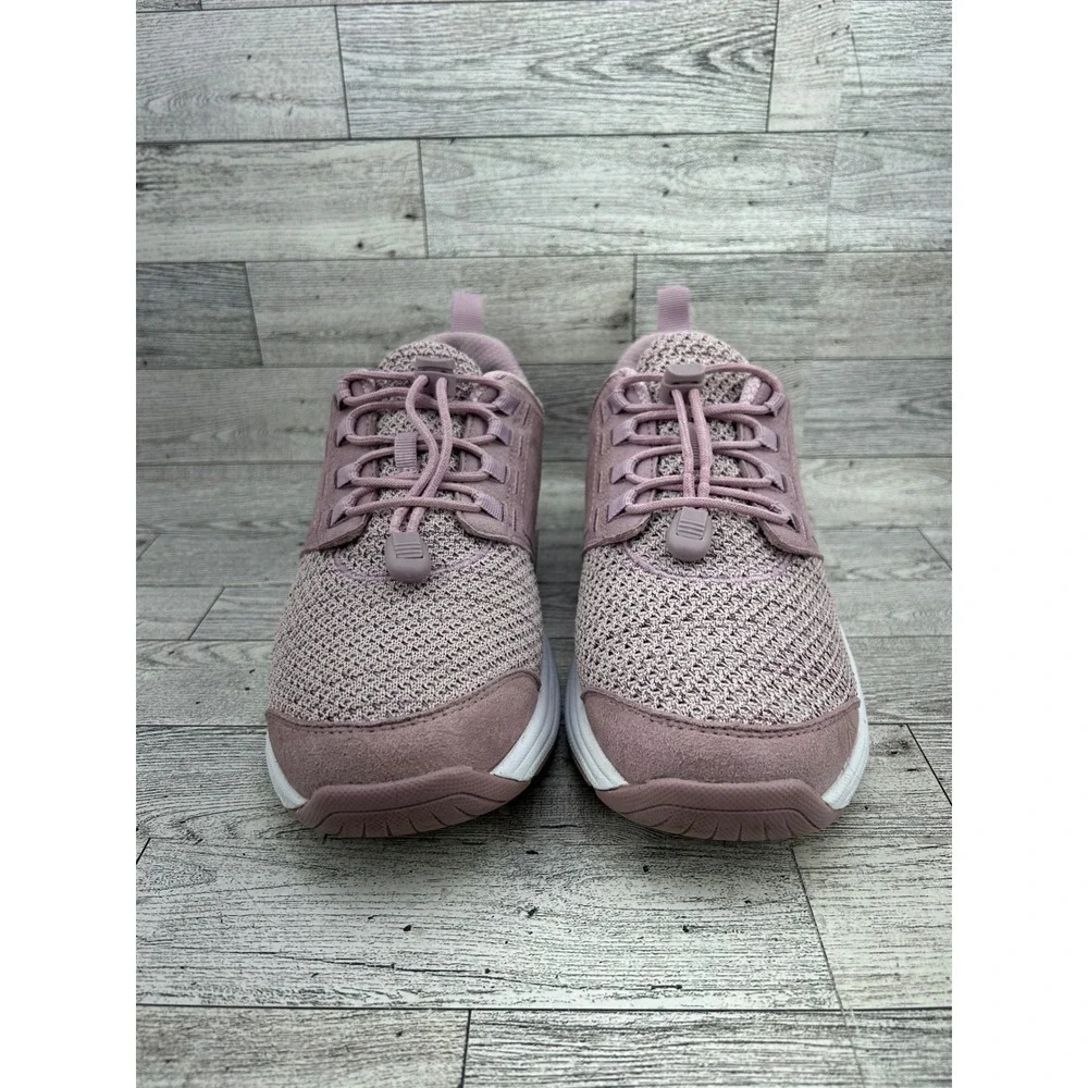 Orthofeet 846 Women 9 B Medium Mauve Pink Mesh Bungee‎ Athletic Sneakers